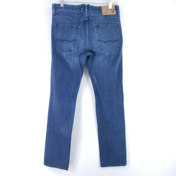 American Eagle Slim Straight Jeans Men's Size 30x34 Stretch - Picture 2 of 7